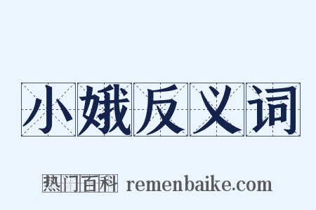 小娥反义词是什么意思的图片